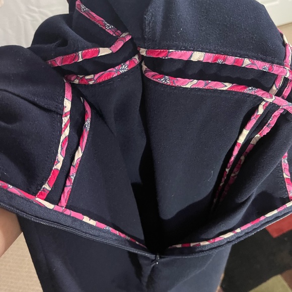 Lilly Pulitzer White Label navy dress.  Size 0. Absolutely beautiful - Picture 10 of 12